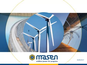 20/09/2017  HIGHLIGHTS SINCE MASEN CREATION  2009  2010  2013  2015  2016  National energy  Masen