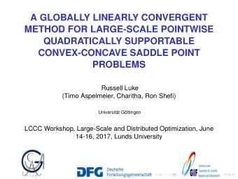 A GLOBALLY LINEARLY CONVERGENT  METHOD FOR LARGE-SCALE POINTWISE  QUADRATICALLY SUPPORTABLE