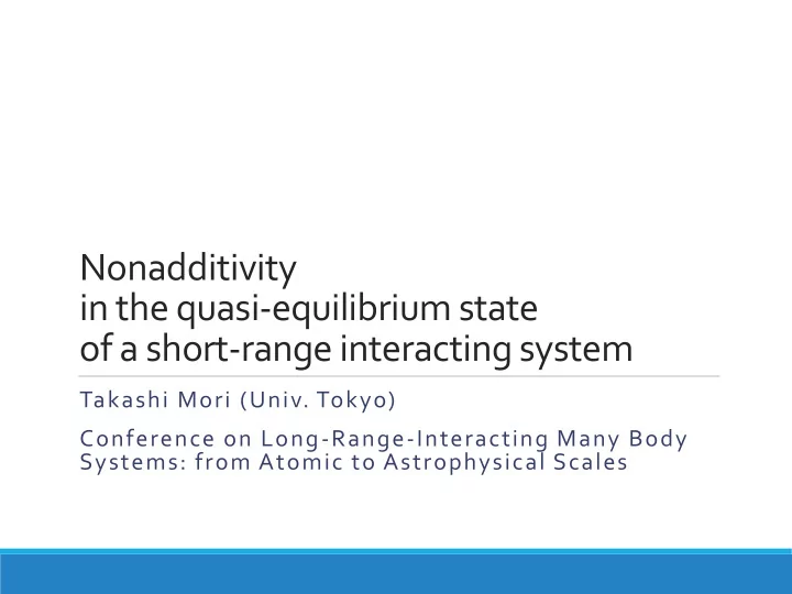 nonadditivity