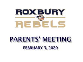 FEBRUARY 3, 2020  Topic  Presenter  Welcome, Introductions &amp; Agenda Review  Tracey DaCosta