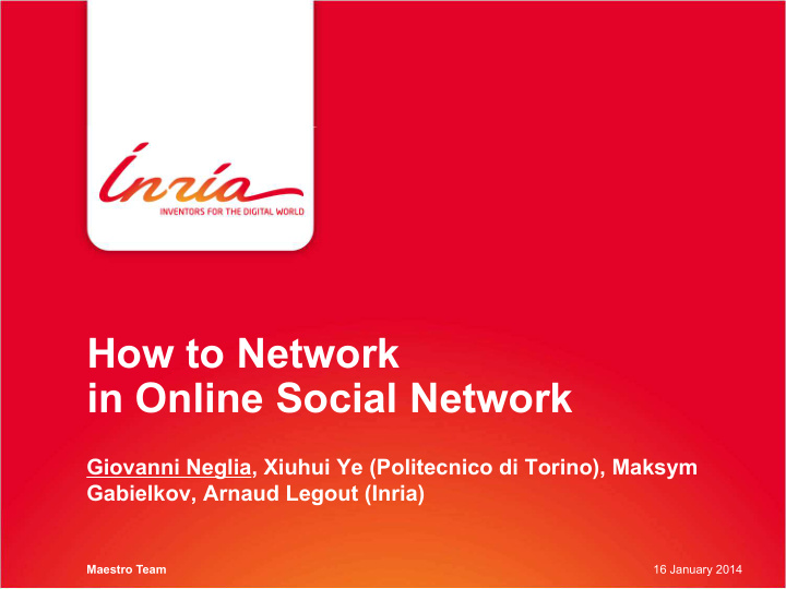 how to network in online social network