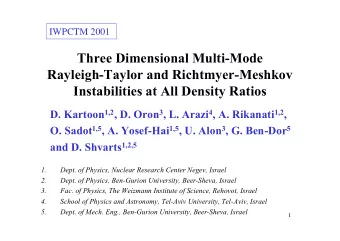 Three Dimensional Multi-Mode  Rayleigh-Taylor and Richtmyer-Meshkov  Instabilities at All Density