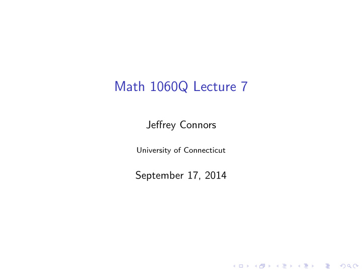 math 1060q lecture 7