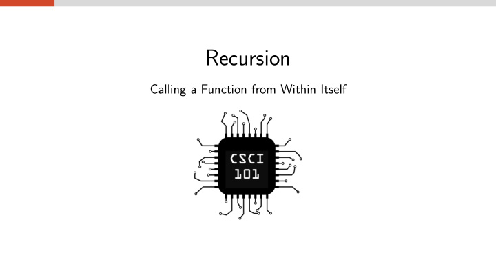 recursion