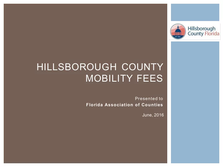 hillsborough county mobility fees