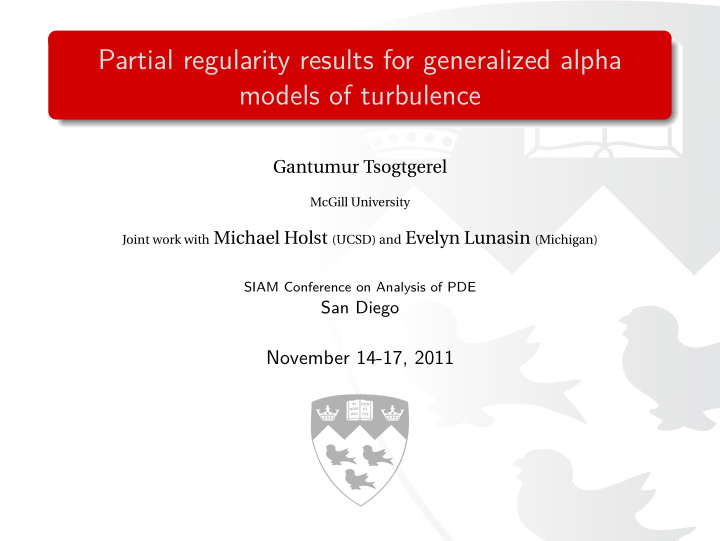 partial regularity results for generalized alpha models