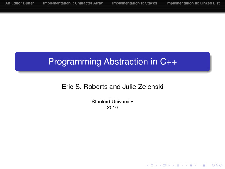 programming abstraction in c