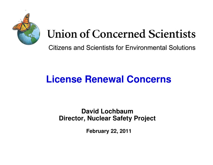 license renewal concerns