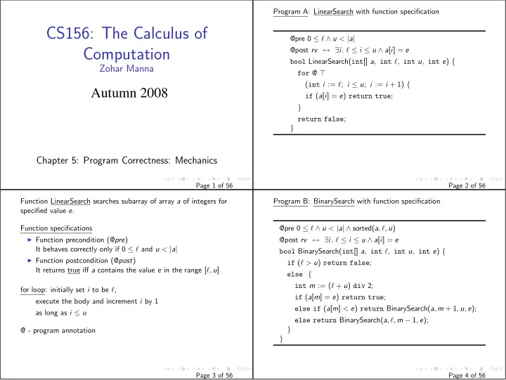 cs156 the calculus of