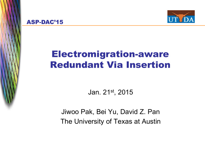 electromigration aware redundant via insertion