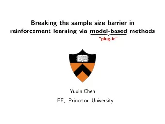 Breaking the sample size barrier in  reinforcement learning via model-based  methods