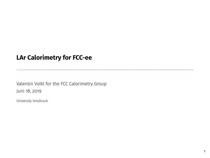 lar calorimetry for fcc ee