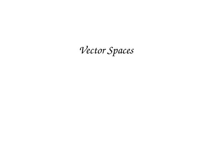 vector spaces sets closed under operations