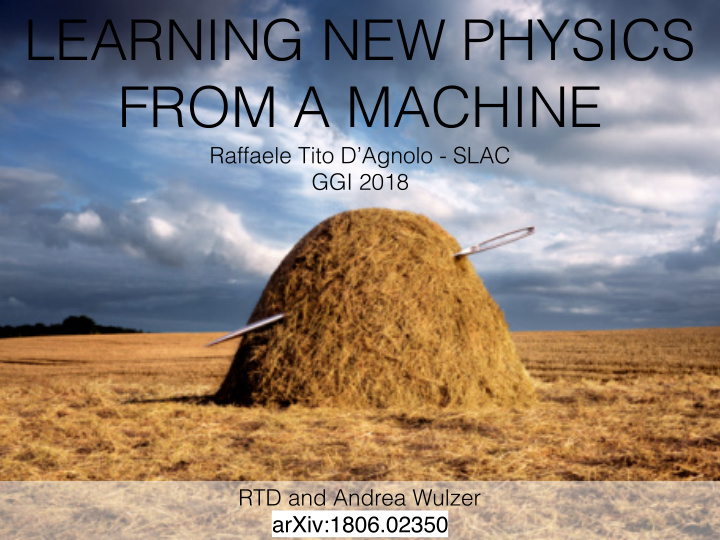 learning new physics from a machine