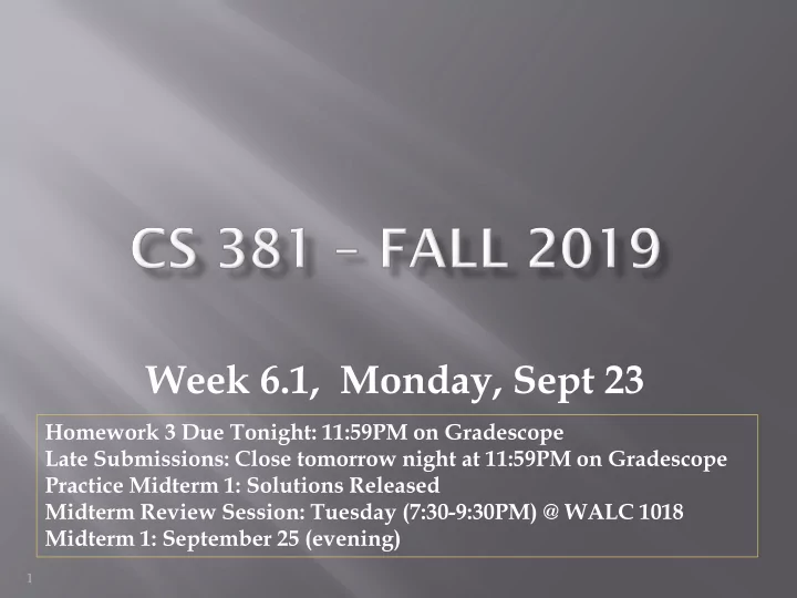 week 6 1 monday sept 23
