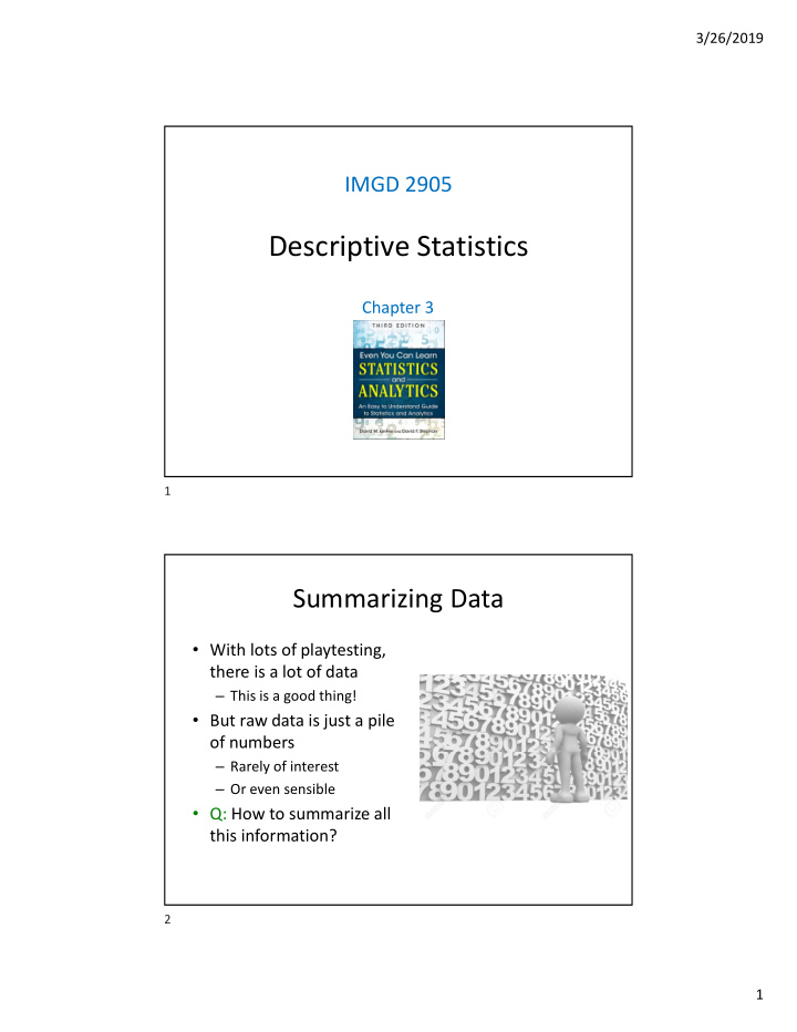 descriptive statistics