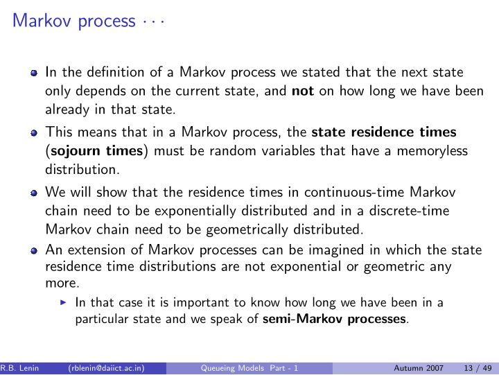 markov process