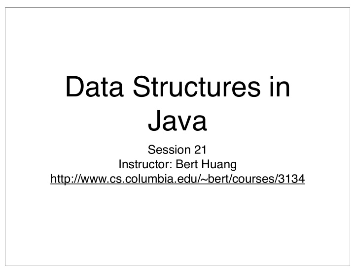 data structures in java