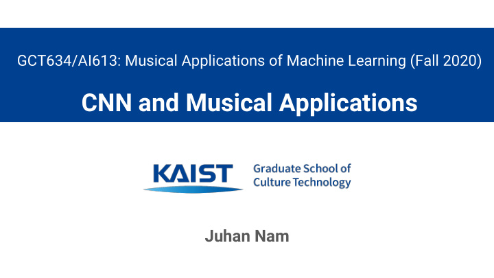 cnn and musical applications
