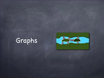 Graphs  Graphs What is connected to what Many things we deal with in computer science are