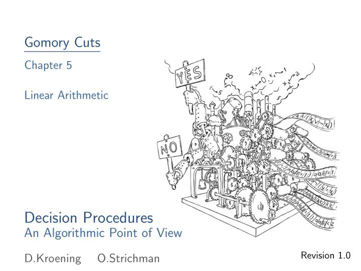 decision procedures