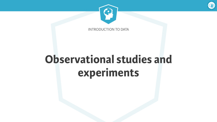 observational studies and experiments