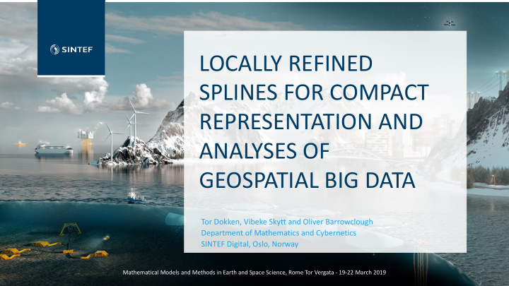 locally refined splines for compact representation and