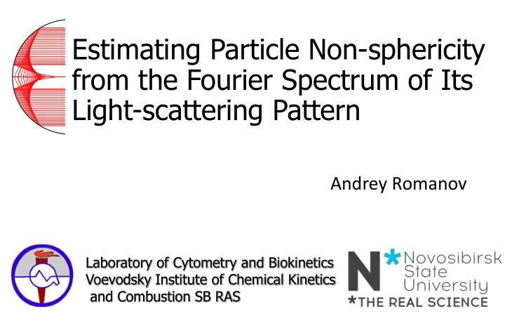 estimating particle non sphericity