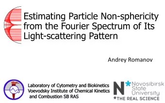 Estimating Particle Non-sphericity  from the Fourier Spectrum of Its  Light-scattering Pattern