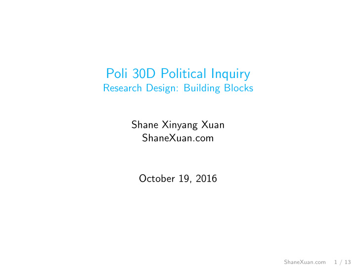 poli 30d political inquiry