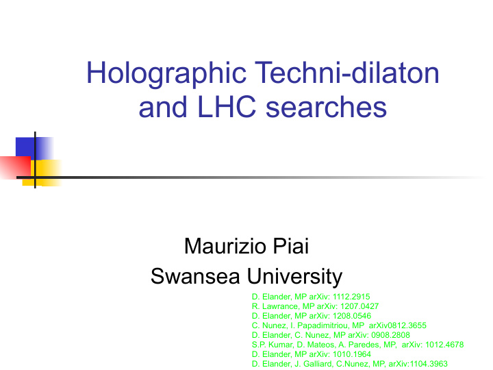 holographic techni dilaton and lhc searches