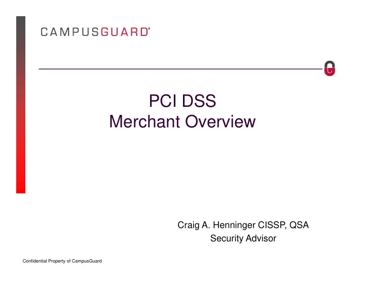 pci dss merchant overview