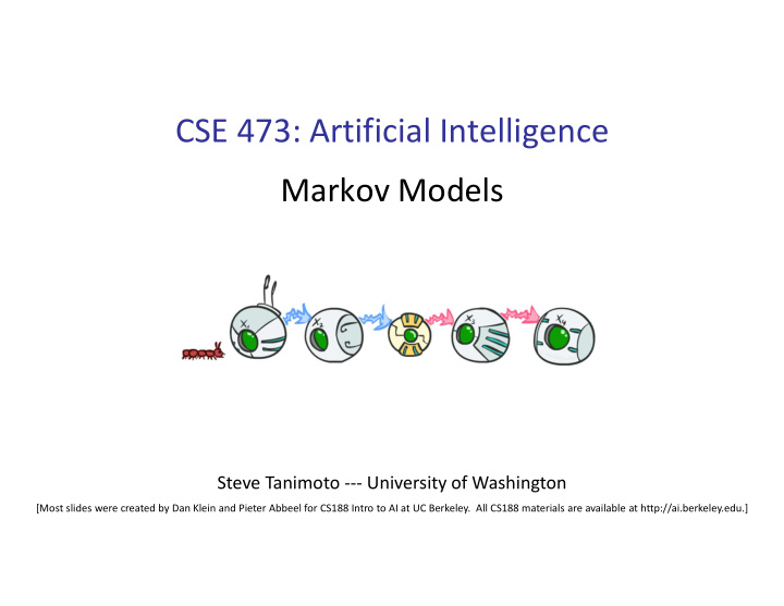 cse 473 artificial intelligence