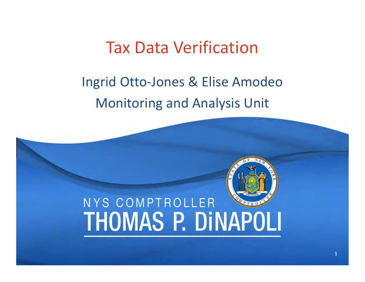 tax data verification