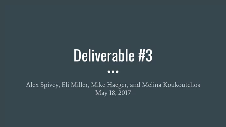 deliverable 3