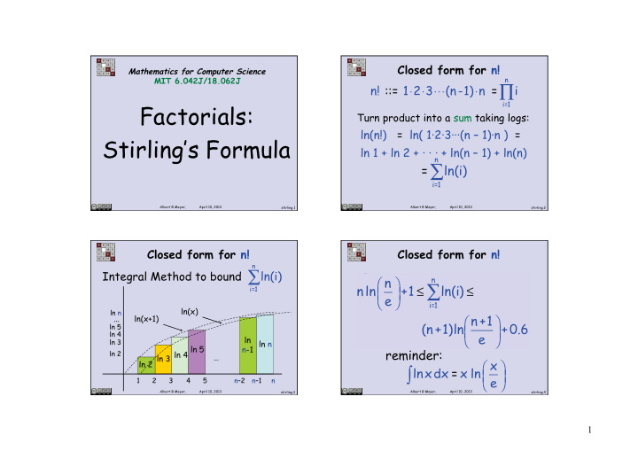 factorials