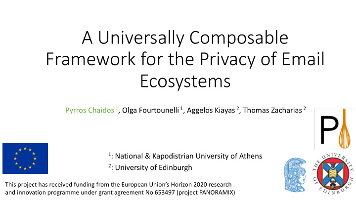 a universally composable framework for the privacy of