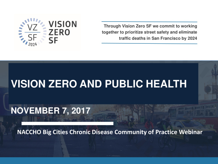 vision zero and public health
