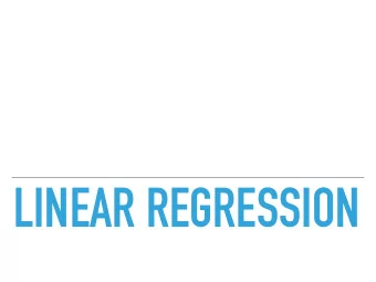 LINEAR REGRESSION  LINEAR REGRESSION -  FROM A MACHINE LEARNING POINT OF VIEW  25  SIMPLE LINEAR