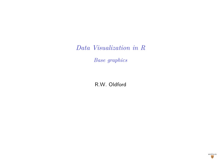 data visualization in r