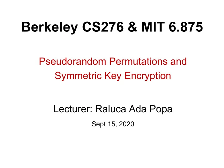 berkeley cs276 mit 6 875