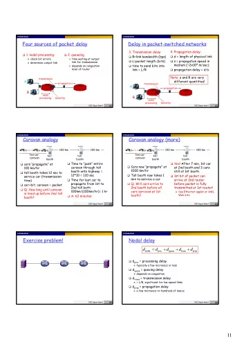 11  Introduction  Introduction  M/M/1  Queueing delay (revisited)  R=link bandwidth (bps)