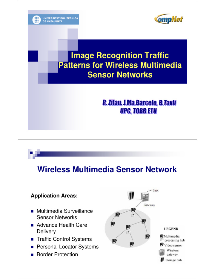 image recognition traffic patterns for wireless