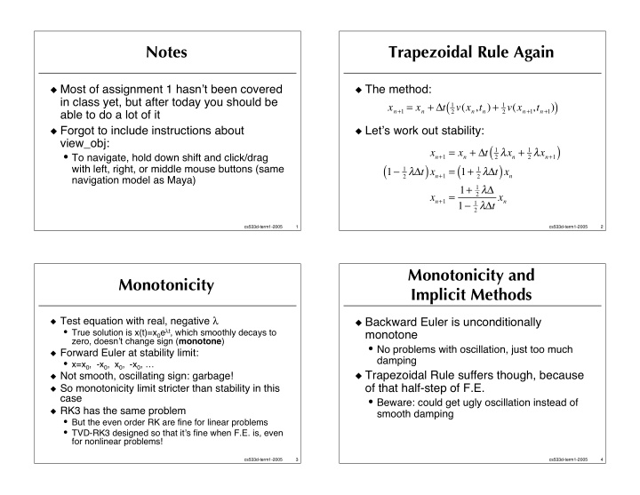 notes trapezoidal rule again