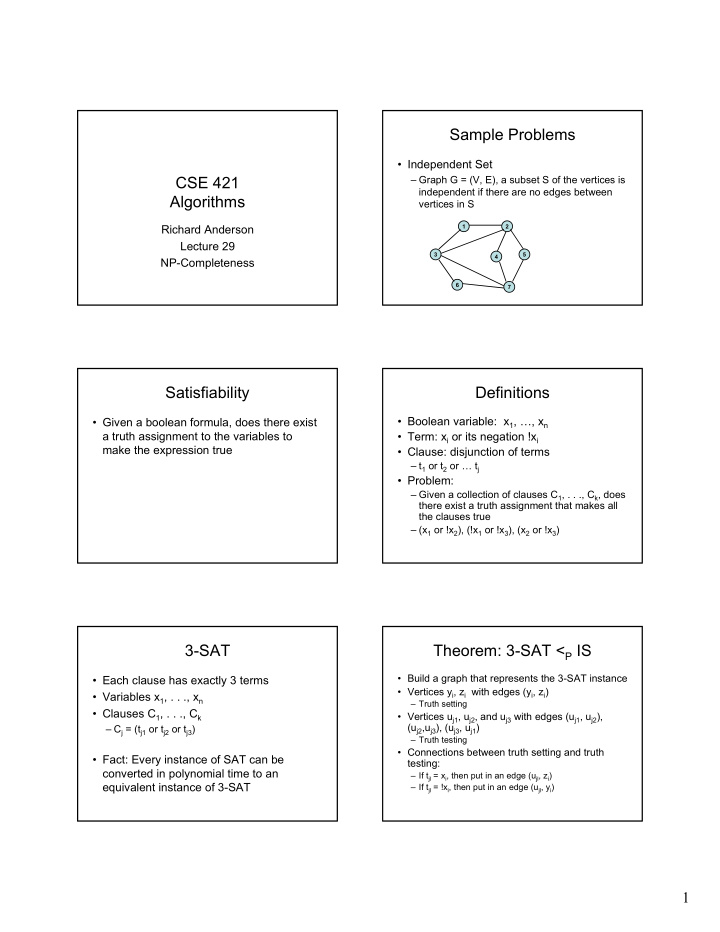 sample problems