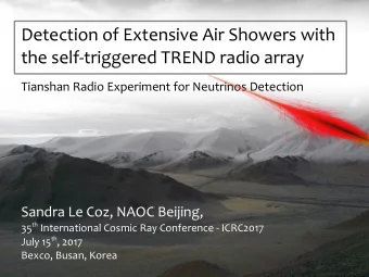 Detection of Extensive Air Showers with  the self-triggered TREND radio array  Tianshan Radio