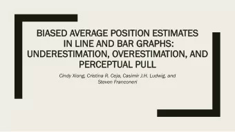 IN  IN LI  LINE  E AN  AND BAR  D BAR GRA  GRAPH  PHS:  S:  UNDE  DERES  RESTIMA  TIMATION,  TION,