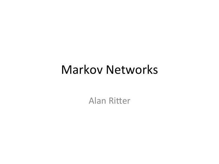 markov networks