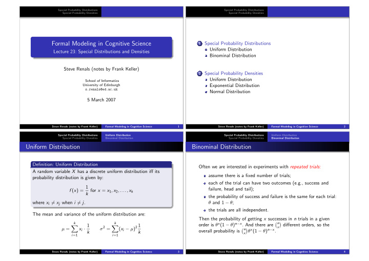 formal modeling in cognitive science