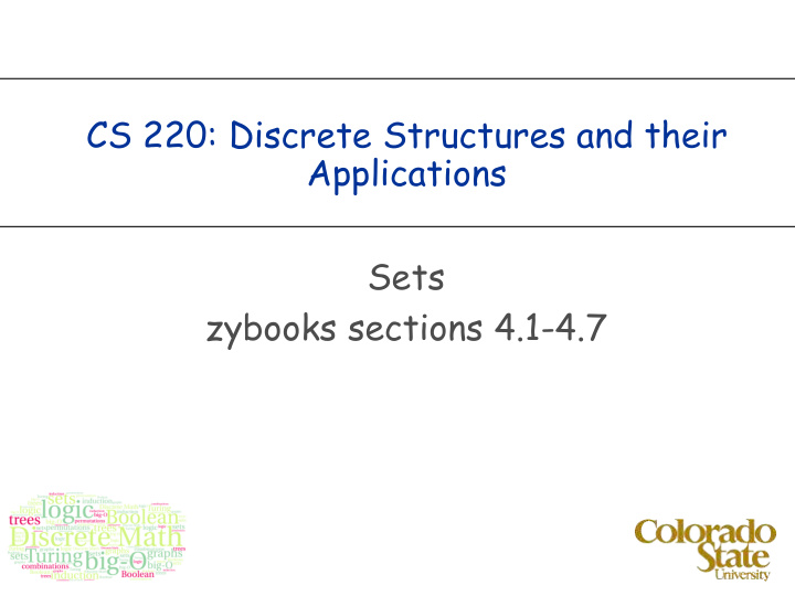 cs 220 discrete structures and their applications sets